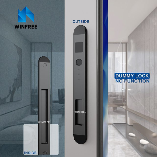 WINFREE Schiebetür Dummy Lock Türgriff in Weiß Matt - Bild 1
