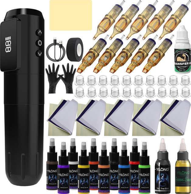 YILONG Kabelloses Tattoo-Gerät, Tattoo-Set für Permanent Make-up - Bild 1