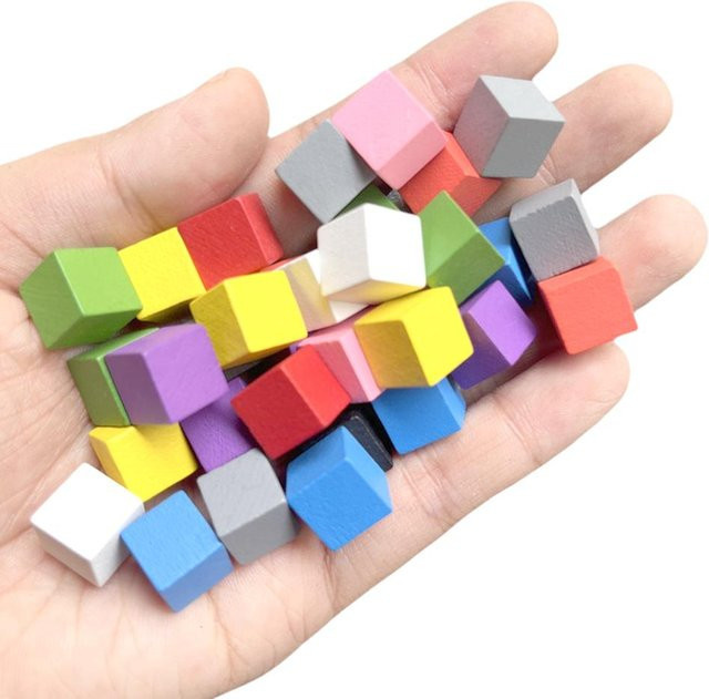 Binchi Holzwürfel, Bunt / Mehrfarbig, 200 Stück - Bild 1