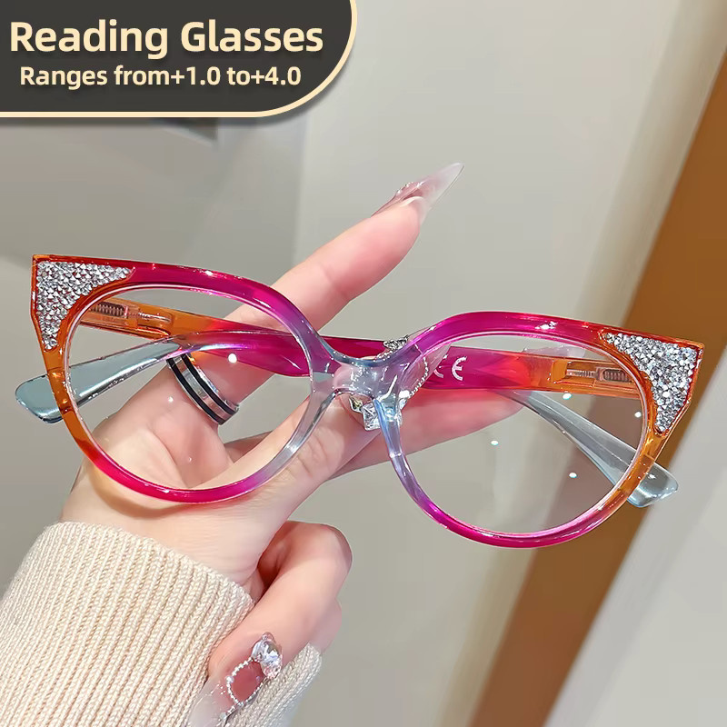 Oyalie Cat-Eye-Lesebrille, Vollrand, Kunststoff - Bild 1