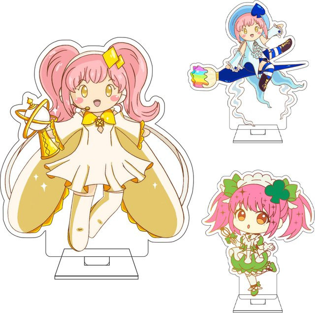 Bandai Shugo Chara, Hinamori Amu Tsukiyomi Ikuto, Acryl-Figur Standfigur, 10cm - Bild 1