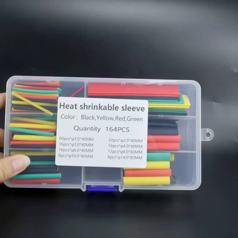 164-teiliges Schrumpfschlauch-Set mit Kabelbindern zur elektrischen Isolierung, 2:1 Schrumpfverhältnis - Bild 6