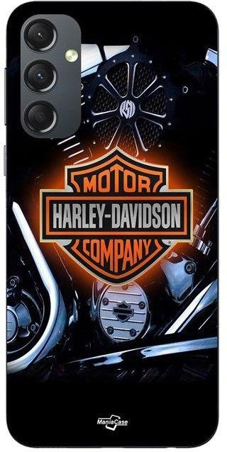 Maniacase Handyhülle für Samsung Galaxy S25 FE mit Harley Davidson Motorräder Logo in Schwarz - Bild 1