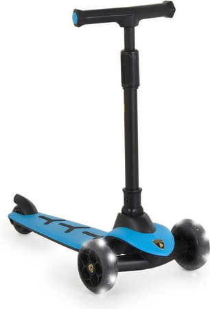 Moni Kinderroller Lamborghini Pro in Blau mit PU-Rädern und LED-Lichteffekten