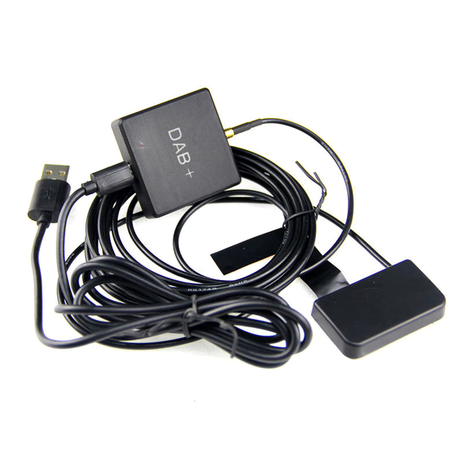 Docooler DAB Box Digital Radio Antennentuner für Android Autoradios, FM-Übertragung und USB, Schwarz - Bild 4
