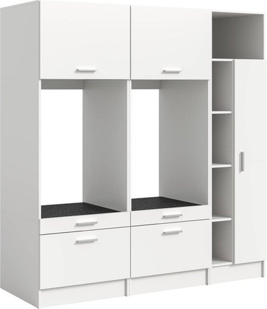 Waschmaschinenumbauschrank Free von xonox.home in Weiß, B/H/T: 183 x 195 x 68 cm
