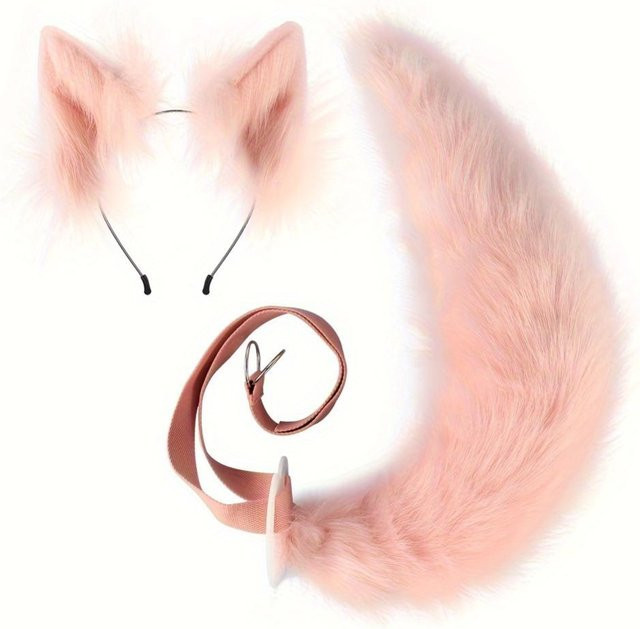 Ventora Fuchskostüm, 2-teiliges Set, Rosa, Plüsch / Textil - Bild 1