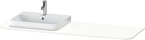 Duravit Waschtisch-Konsole Happy D.2 Plus in Weiß Matt mit 1 Ausschnitt und Becken links, B/T: 160 x 55 cm - Bild 1