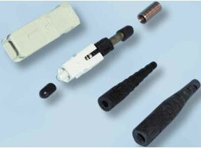 Corning UniCam ST-Stecker G50 mit Keramik-Ferrule in Multicolour, Artikelnummer 95-050-51 - Bild 1