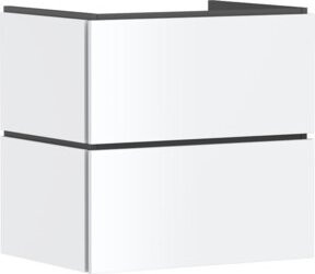Hansgrohe Waschtischunterschrank Xilesa E in Weiss mit 2 Schubladen und Push-to-Open, B: 63,0 cm, T: 47,0 cm - Bild 1