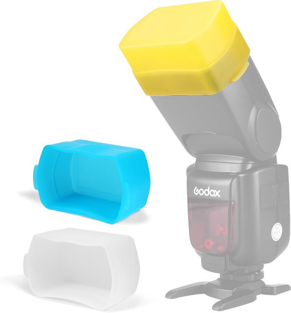 Godox Kamera-Blitz-Diffusor Softbox für Canon 580EX II, YN560II, YN565EX und Godox TT600 in Blau - Bild 1