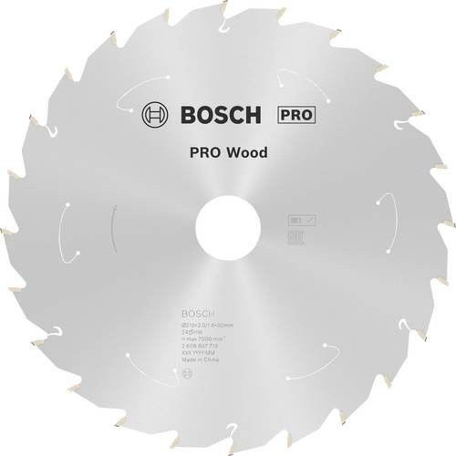 Bosch Hartmetall Kreissägeblatt für Holz mit 24 Zähnen, Durchmesser: 210 mm, Bohrung: 30 mm - Bild 1