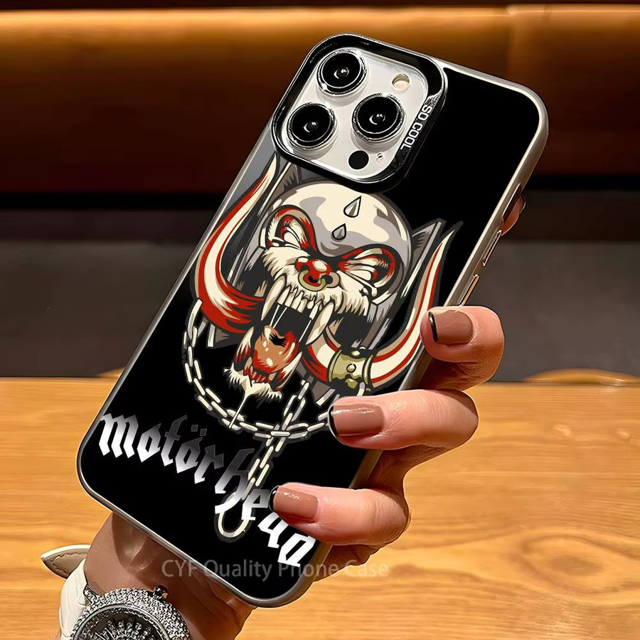 M-Motorhead Rock Band Handyhülle für Apple iPhone 11 12 13 14 15 16 Pro Max Plus in Schwarz mit Protect Plating - Bild 3