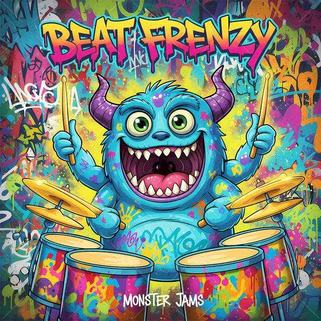 Beat Frenzy Malbuch mit einfachen Mustern für Erwachsene - Bild 1