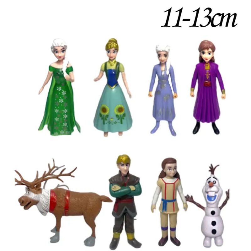 Disney Frozen Style Anime-Figuren Set aus Kunststoff, bunte Sammlerfiguren für Kinder und Erwachsene zur Dekoration - Bild 2