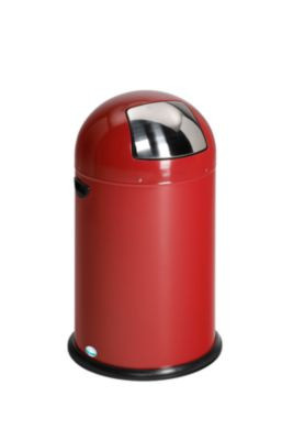 VAR Abfallsammler mit Stahl-Inneneimer und Metallgriff, rot, 40 l - Bild 2