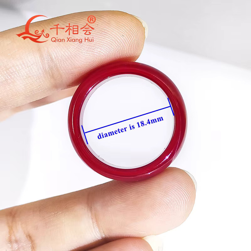 qian xiang hui Rubinring, Keramik, Unisex - Bild 5