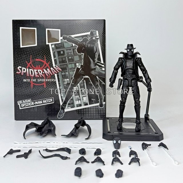 Sentinel Toys Marvel Spider-Man Noir Actionfigur, Peter Parker, Sammlerpuppe - Bild 1