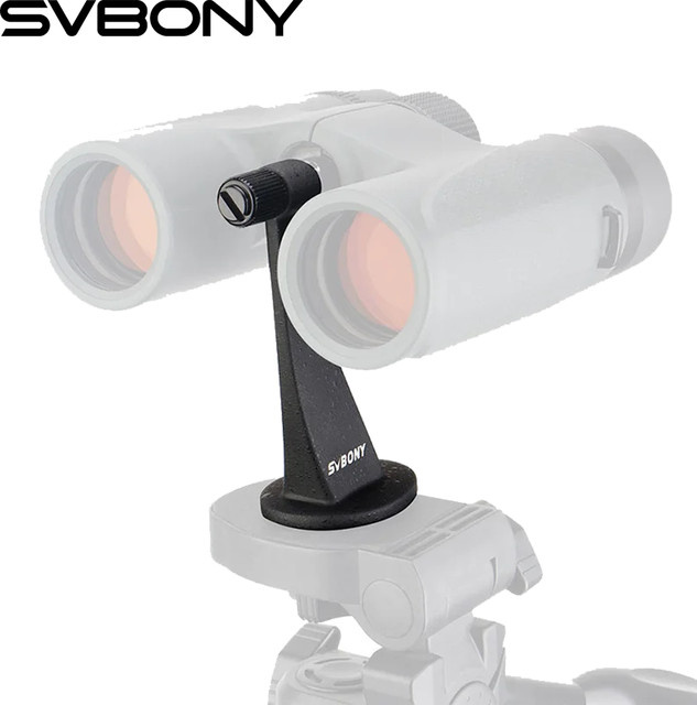 Svbony SV111/SV110 Vollmetall-Fernglas Stativ-Teleskop-Montageadapter mit 1/4 Zoll Gewinde und schwarzem Gummiring - Bild 1