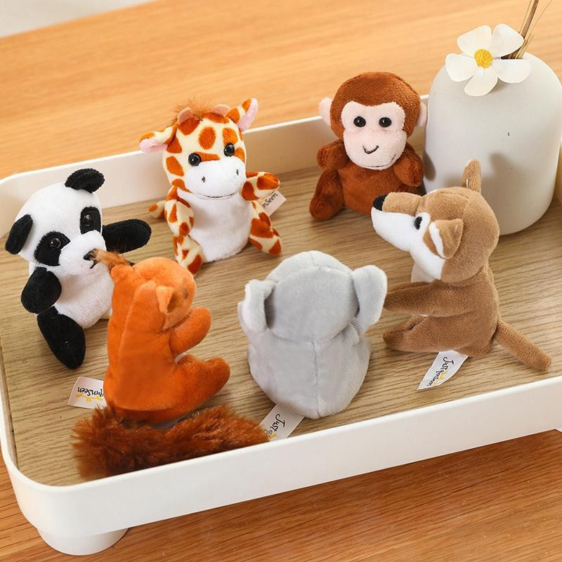Dschungeltiere Handpuppe Plüschtier Fingerpuppe Stoffpuppe - Bild 3