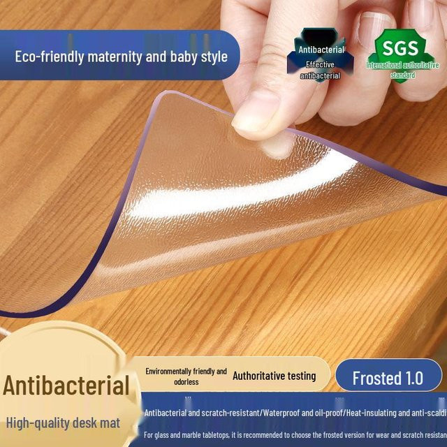 Transparente PVC Tischmatte von HomeHarmony, wasserdicht und hitzebeständig, B/B: 50 x 50 cm - Bild 1