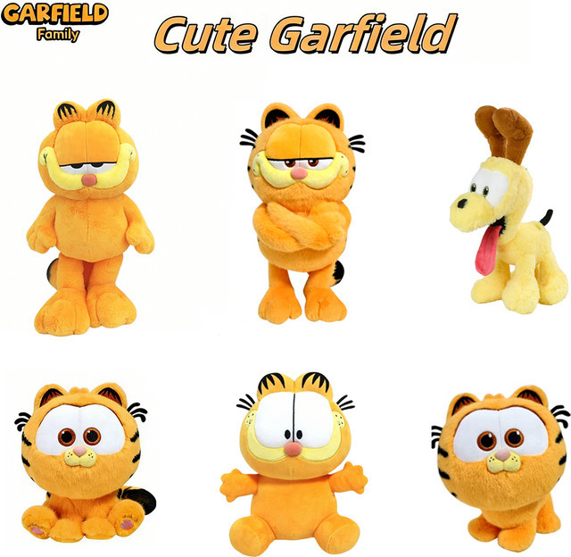 Garfield & Odie Plüschtier, Stofftierpuppe, Orange - Bild 1