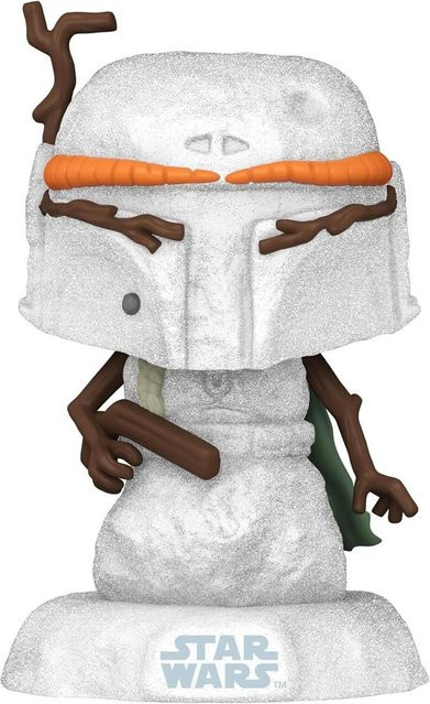 Funko POP! Star Wars Boba Fett Schneemann Weihnachts-Sammlerfigur in Schwarz - Bild 1