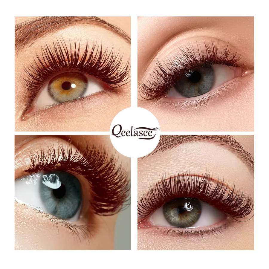 Qeelasee Wimpern, Braun, Natürlich, Unisex - Bild 5