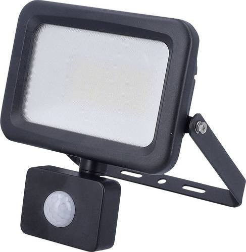 AS Schwabe Optiline 46670 LED-Außenstrahler mit Bewegungsmelder, 30 W, Schwarz - Bild 1