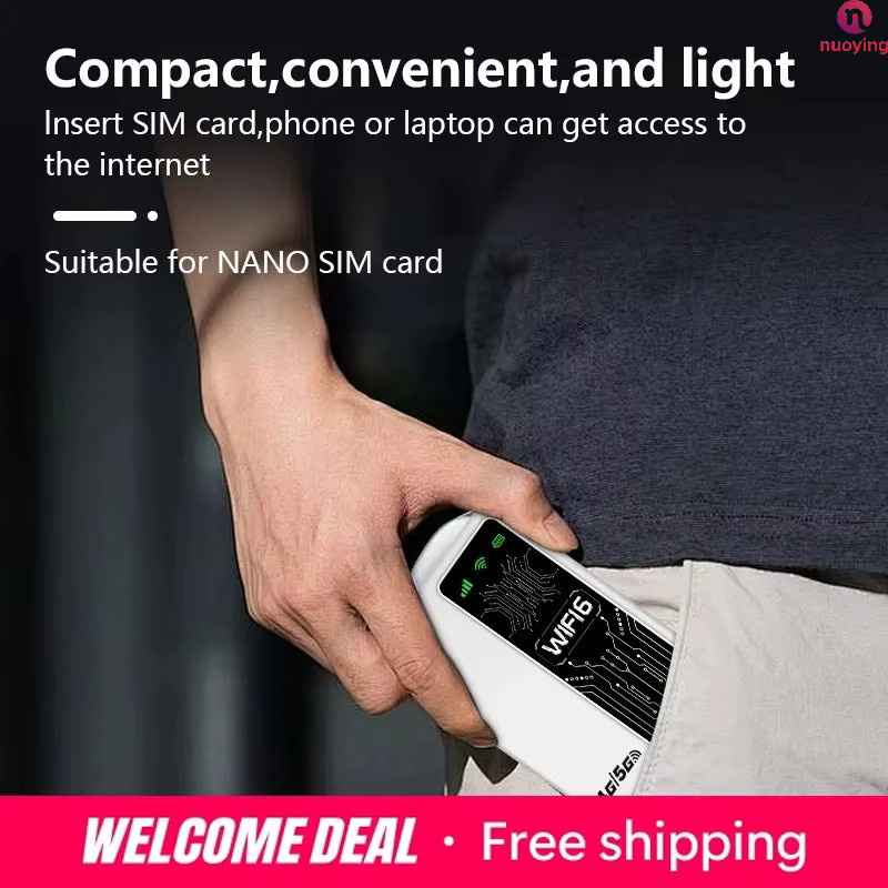 NUOYING M20 Kompakter Kabelloser 4G LTE WiFi6 Hotspot Tragbares Outdoor-Netzwerkmodem - Bild 5