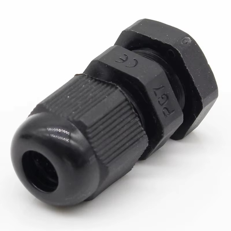 ELECAPITAL 10 Stück wasserdichte Nylon-Kabelverschraubung IP68 PG7 für 3–6,5 mm Kabel in Schwarz und Weiß - Bild 2