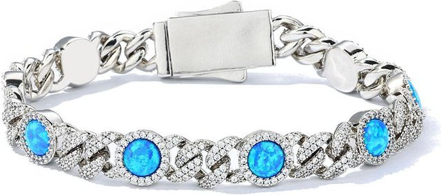 YIRAN Ring, Messing, Silber, Zirkonia, Unisex - Bild 1