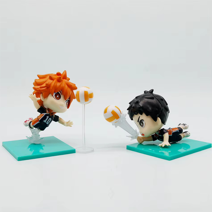 Bandai Haikyuu!! Volleyball Hinata Shoyo & Kageyama Tobio, 8-teiliges Set, Chibi-Anime-Figuren - Bild 3