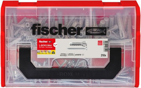 Fischer FixTainer Dübelsortiment mit Schrauben in Rot, B/H/T: 26 x 15,6 x 6,1 cm - Bild 2
