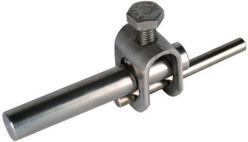 DEHN Stangenklemme NIRO 380 029 aus Edelstahl in Silber - Bild 1