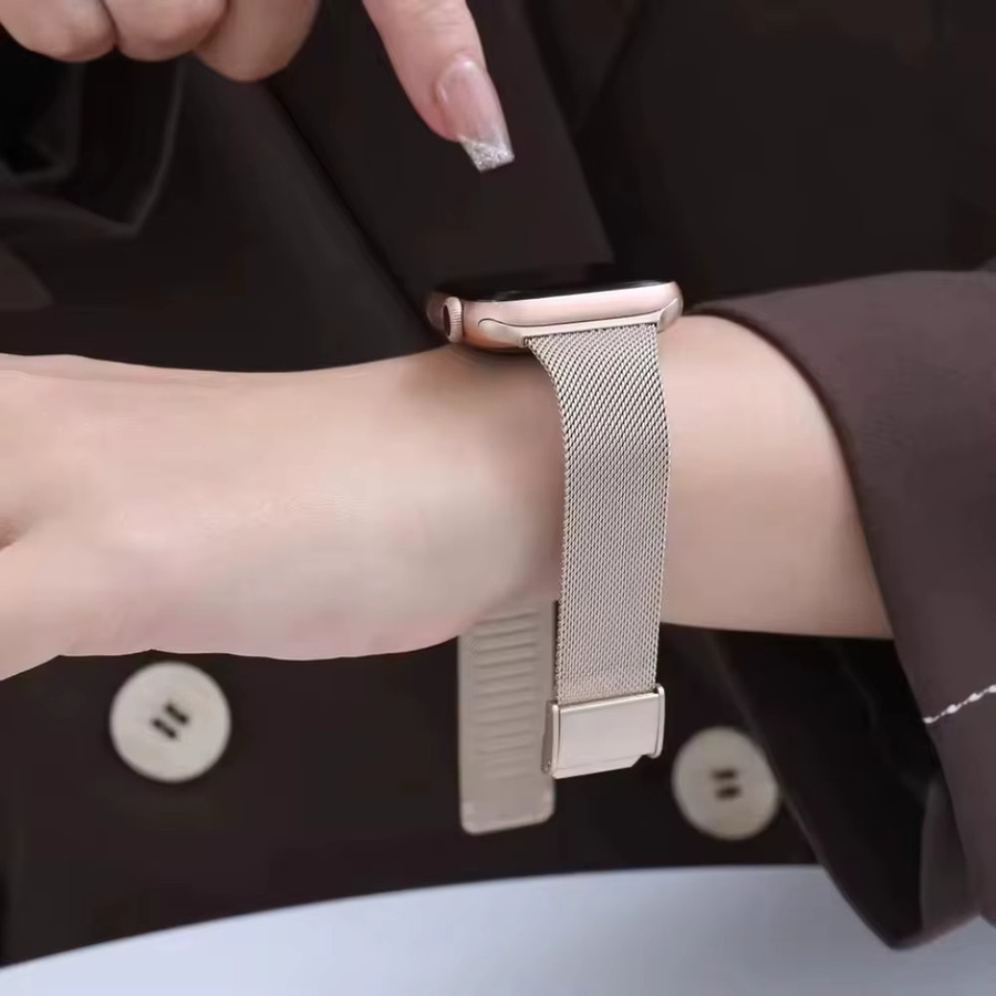 Milanaise-Armband Edelstahl, Unisex - Bild 2