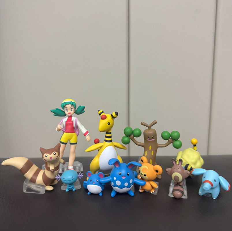 Bandai Pokemon Blind Box Anime Action Figure Kawaii Desktop Ornament aus Kunststoff, mehrfarbig - Bild 1