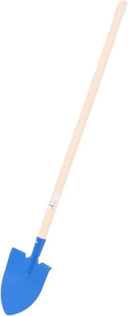 Galaflor Kinderschaufel mit Holzstiel und Metallspitze in Blau, Höhe: 76 cm - Bild 1