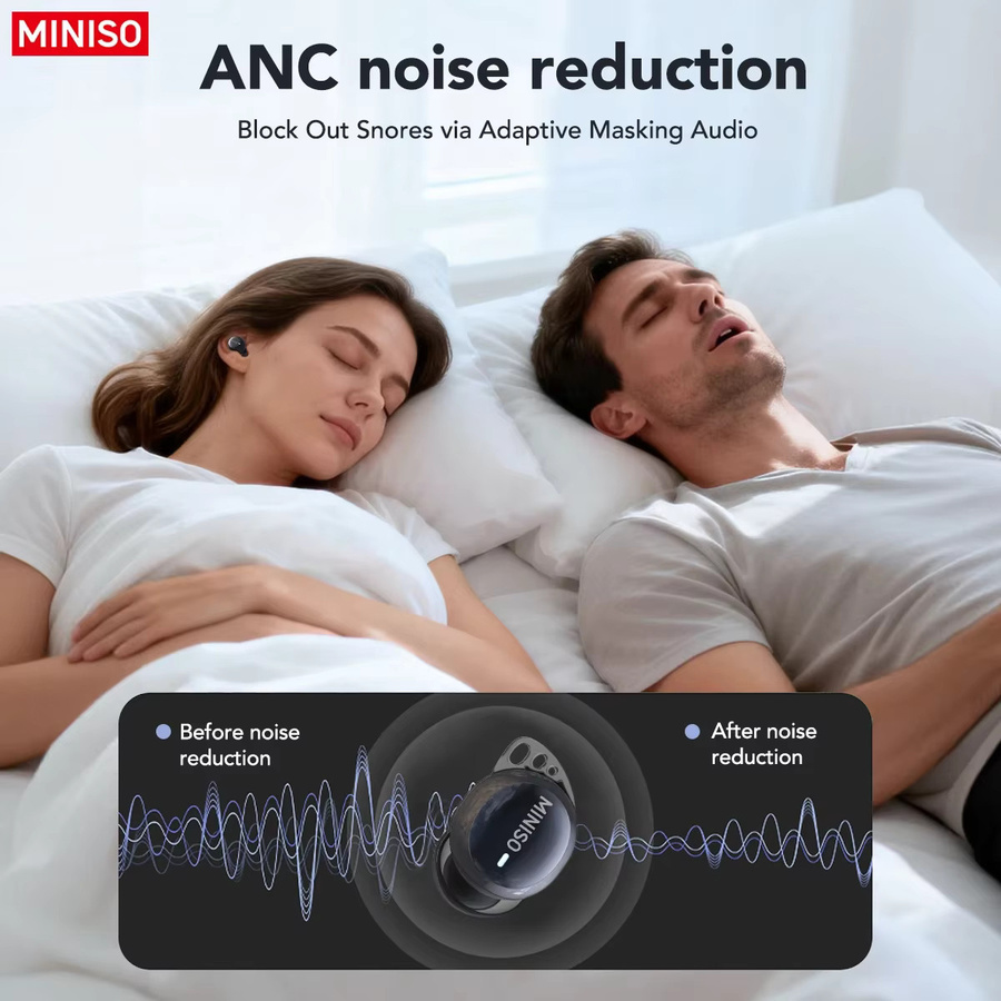 MINISO MS216 Bluetooth In-Ear Kopfhörer mit AI Translator und Rauschunterdrückung in Schwarz oder Gold - Bild 4