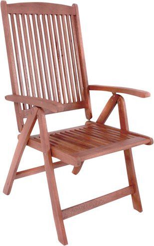 GARDEN PLEASURE Hochlehner Stockholm aus Holz und Metall in Braun, B/T/H: 58 x 65 x 109 cm - Bild 1