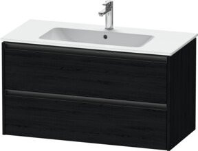 Duravit Waschtischunterschrank Ketho.2 in Eiweiß mit 2 Schubladen, wandhängend, B/T: 101 x 48 cm - Bild 1