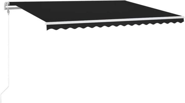 vidaXL Automatische Markise mit LED und Windsensor in Anthrazit, B/T: 400 x 300 cm - Bild 1