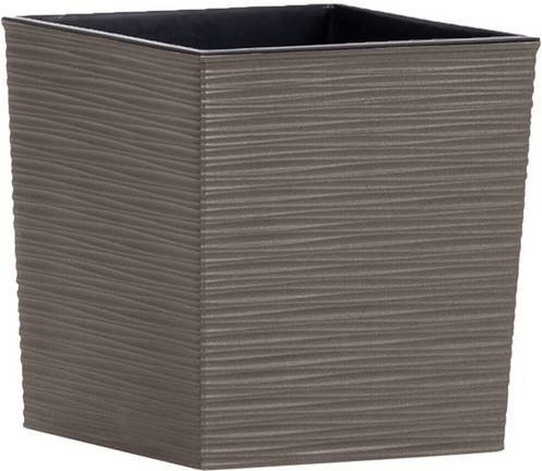 Siena Garden Blumentopf Nizza Groove in Grau aus Kunststoff, B/T/H: 31,0 x 30,0 x 30,0 cm - Bild 1