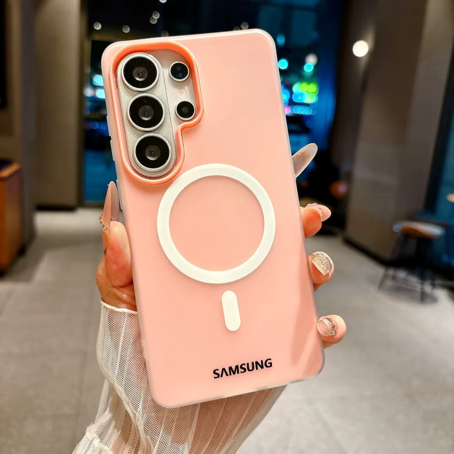 Matte TPU-Magnet-Handyhülle für Samsung S26 S25 Edge Ultra S26Plus S25FE mit MagSafe-Ladeunterstützung in Bonbonfarben - Bild 1