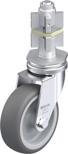 Blickle LRA-PATH 75G-E05 Lenkrolle in Grau und Silber mit 75 mm Rad-Durchmesser und 75 kg Tragfähigkeit - Bild 1