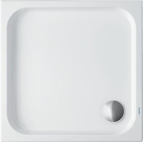 Duravit Quadrat-Duschwanne D-Code in Weiß mit Antislip-Funktion, B/T/H: 80 x 80 x 8,5 cm - Bild 1