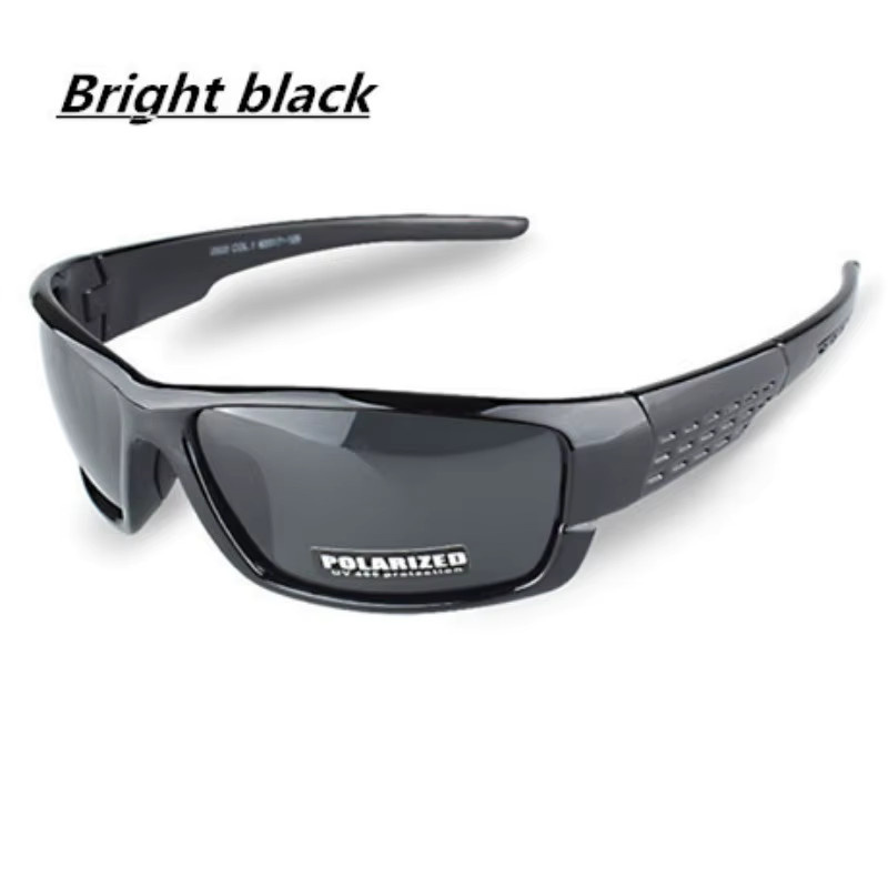 MDOD Sportsonnenbrille, Vollrand, Schwarz, Kunststoff, Unisex, polarisiert - Bild 3