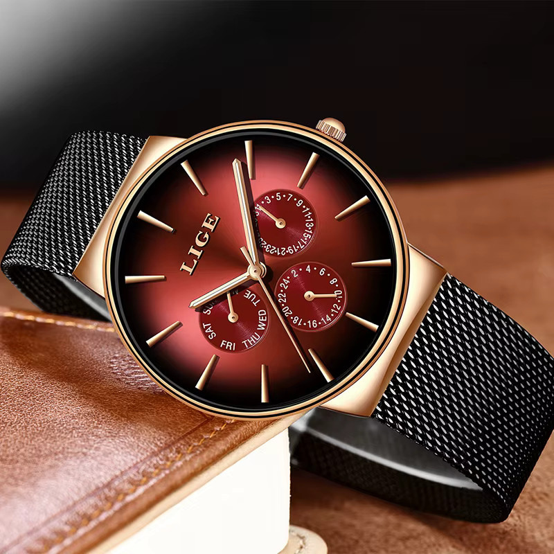 LIGE Armbanduhr, Quarz, Edelstahl, Damen - Bild 3