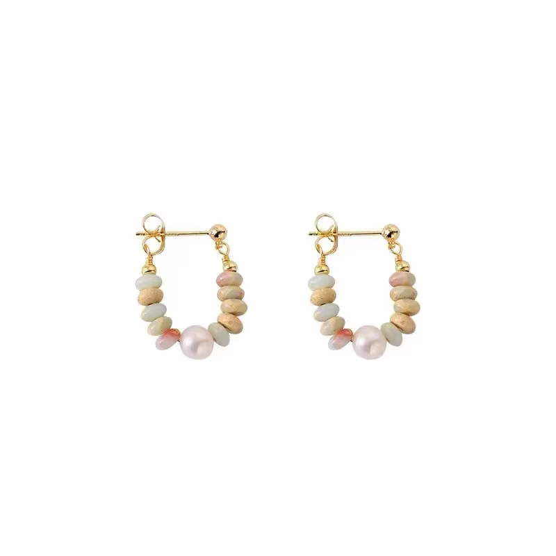 Taoya Perlenohrringe, Messing, Gold, Damen - Bild 2