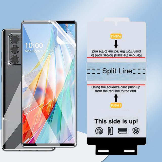 3er-Pack Weiche TPU Hydrogel Frontschutzfolie für LG V60 V50 ThinQ 5G G8 G9 in Transparent - Bild 1